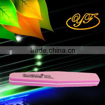 Fashion design pink color nail file nail tools for nail art