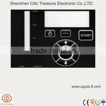 Foil keyboard label membrane sticker with window