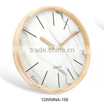 12 inch exclusive design wooden custom gift clock (12W59NA-158)