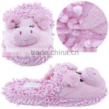 plush indoor pig animal slippers