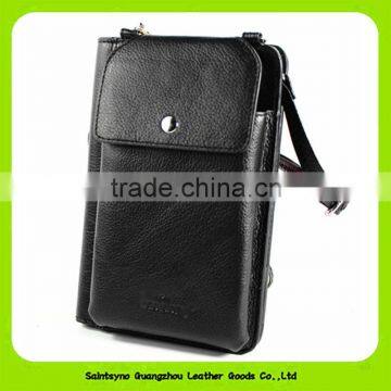 16100 Factory Custom Wholse Price Full Genuine folding leather coin purse for men