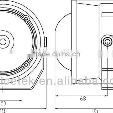 Mini Sound Master Police Siren Tweeter Horn Speaker photo-5