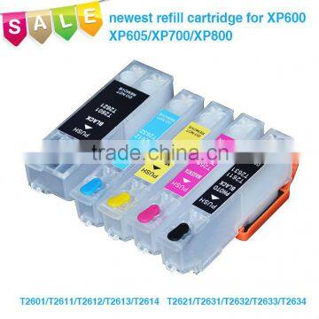 T2601 T2621 refillable ink cartridges with auto reset chip