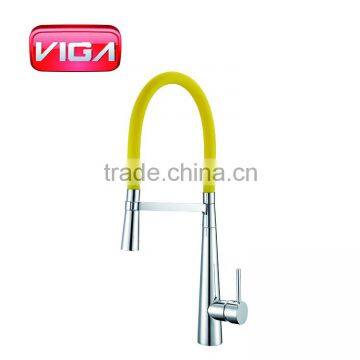 New Design Pull Out Brass Black Kitchen Faucet Mixer