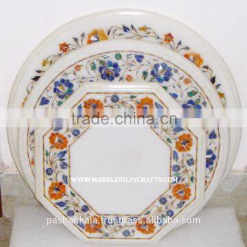 Marble Coffee Table Top Exporter of Inlay Work