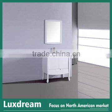 36" pure white bathroom vanity furniture for heavy people by luxdream