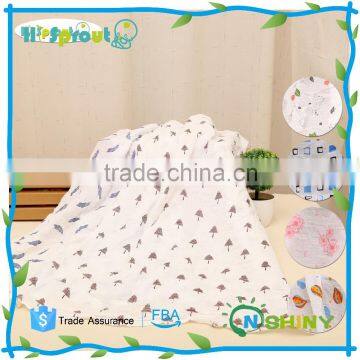 customized pattern baby muslin bath towel muslin swaddle