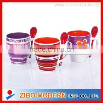 Ceramic Mug With Spoon photo-5