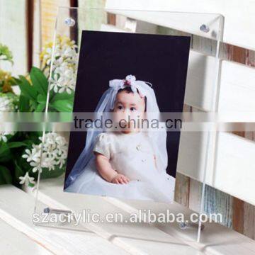 Acrylic magnet optical photo frame holder