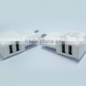 2.1A Dual 2 Ports USB EU USA Wall Charger Adapter for Samsung for IPhone for HTC for MOTO Perfect