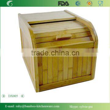 DX005/ Bamboo Oddment Rice Rolltop Rolling Box Storage Bin photo-2