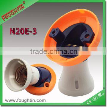 E27 Lamp Holder Angled Type With ho Skirt Plastic Lamp Holder