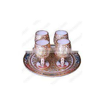 Marble Stone Wine set