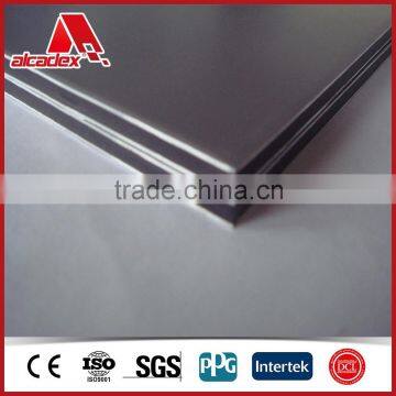 4mm pvdf black silver metallic aluminum composite materials (ACM)