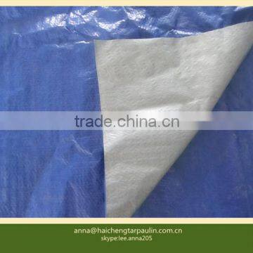 85g Blue silver recycled plastic tarpaulin