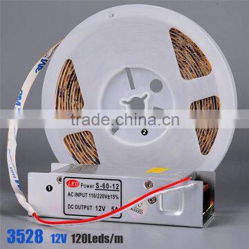 120leds/m 5m 600leds Waterproof Smd 3528 Led Strip Light