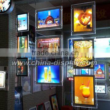 Ceiling or Wall Hanging Crystal Acrylic Backlit Picture Led Signs Window