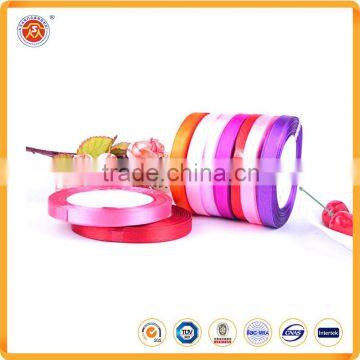 polyester material customized ribbion satin ribbons silk ribbon for weeding celecation / gift package / Christmas decoration