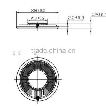 Mylar Cone Small 36MM 4ohm Speaker Unit