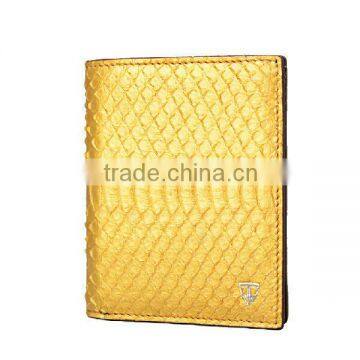 High Quality Handmade Lady Bifold Wallet Genuine Snake Skin Leather Wallet For Women