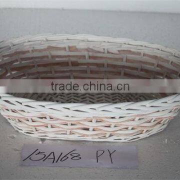 Oval and Rect White Wash Willow Tray