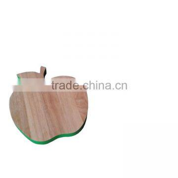 wood apple shaped fruit cutting board