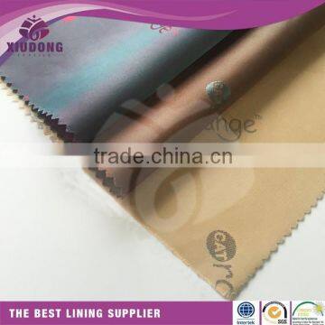 high quality two tone Polyester woven jacquard fabric lining fabric of garment