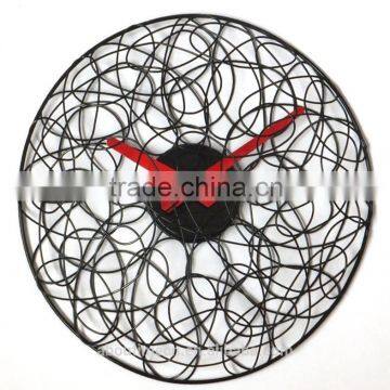 14 inch art wall metal clock, radio controlled clock, wholesale clocks