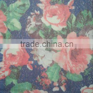 2016 China Factory Producing Lace Pic Pattern Jean Fabric , Digital Printing photo-2
