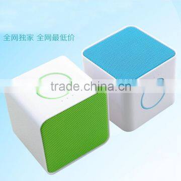 M-0322 Mini Square Portable Bluetooth Speaker With Hands-free Call Function + SD Card Slot photo-2