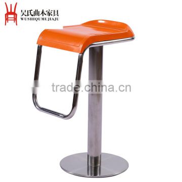 Orange adjustable bar chair