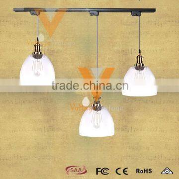 dining room light with track light glass pendant lamp