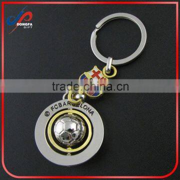 Zinc Alloy Metal Type FCB Barcelona Souvenir Keychain