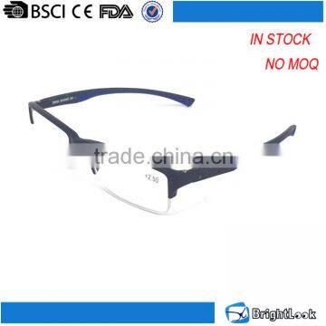 from china wholesale soft material No MOQ half rimless fancy men eye glasses frame