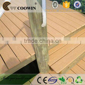 CHINA WPC composite outdoor solid portable veneer hardwood decking for garden