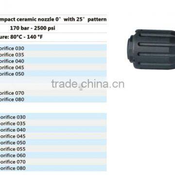 high pressure ceramic 170bar 2500psi rotary nozzle