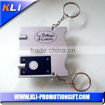 mini led light new product trolley coin keychain