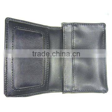 Fashion leather lanyard id card holder