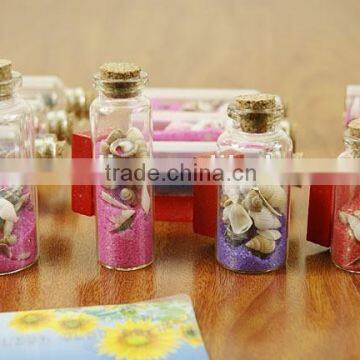 Wholesale Charming Drift Glass Bottle With Shell Sand , Penicillin Bottle Floating Bottle Wishing Drift Bottle photo-4