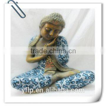 Resin Sitting and Closing Eyes Hindu God Craft for Home Decoration