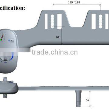 Easy Install Non Electronic Plastic Cleaning Portable Toilet Seat Bidet photo-2