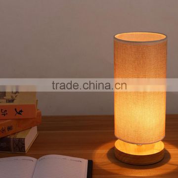 Bedroom hotel bedside table lamps study personalized gift wood wooden fixtures