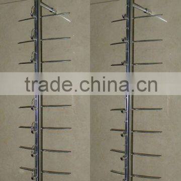Locking Eyewear Display Rods;wall Mounted Sunglasses Display Poles;eyeglasses Display Bars