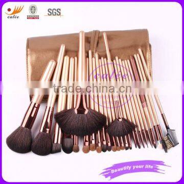 26pcs soft goat hair professioal cosmetic brush set for cheek