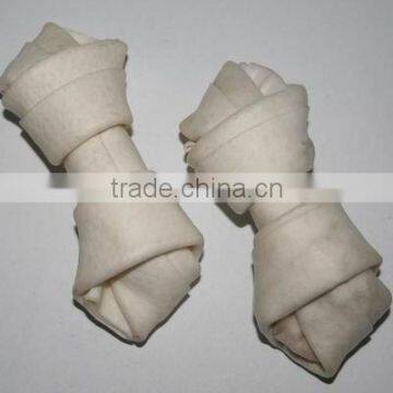 Bleached Porkhide Knotted Bone