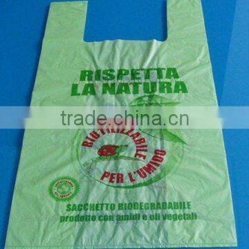 Bioplastic shopping bags made from plant starch