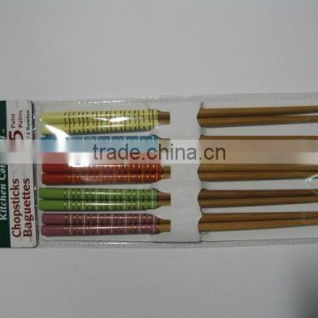 100% food grade reusable bamboo chopsticks with logo