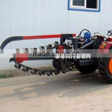 Chain ditcher for farm tractors