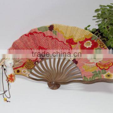 2015 the best selling cheap wave ribs dragon bamboo fan fabric bamboo fan from manufacture