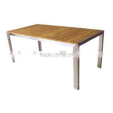 teak dining tables stainless steel outdoor garden